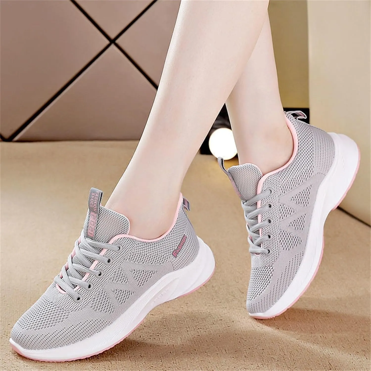 Womens Orthopedic Shoes Comfortable Universal Slide Soles Light-Weight Mesh Athletic Slip on Sneakers
