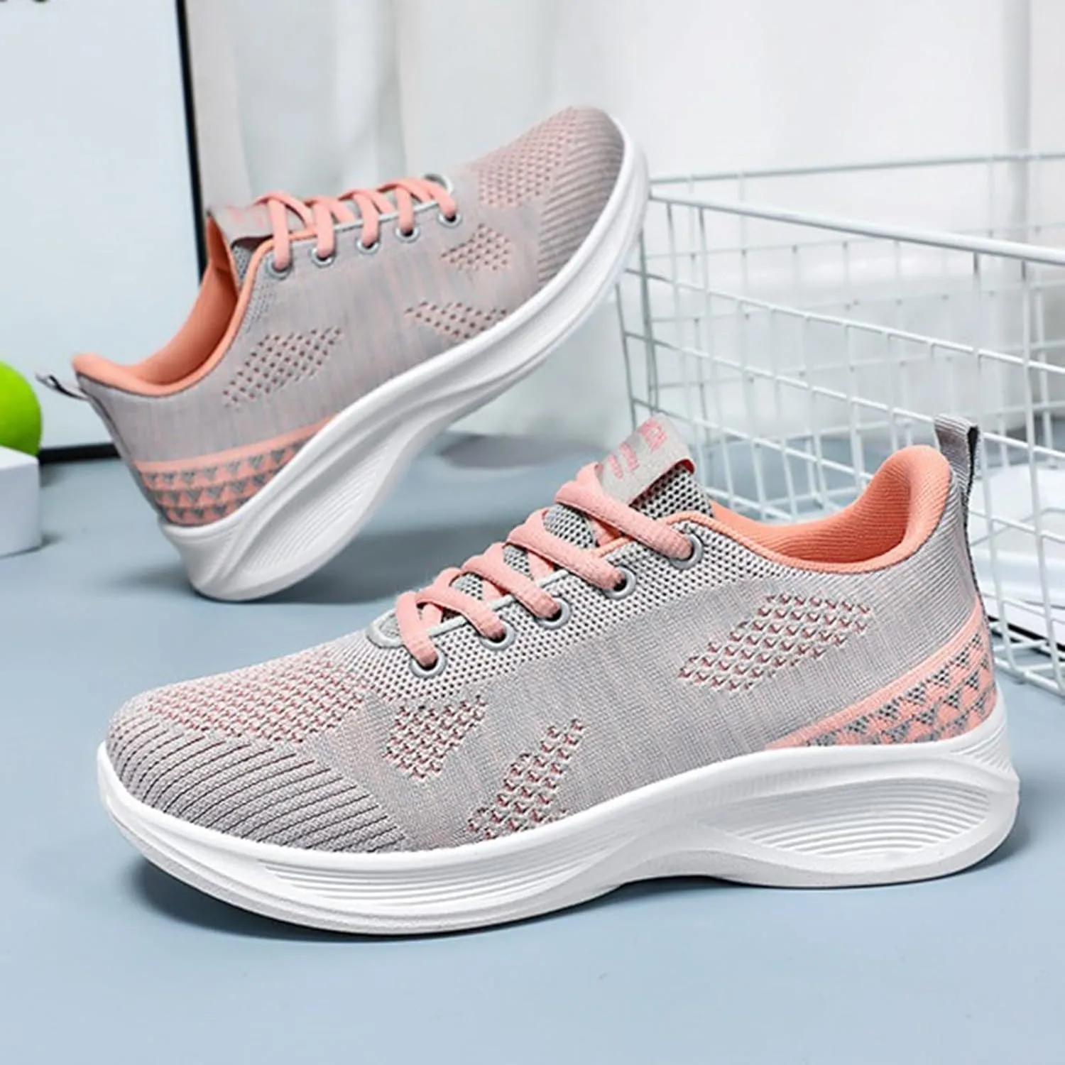 Womens Orthopedic Shoes Comfortable Universal Slide Soles Light-Weight Mesh Athletic Slip on Sneakers