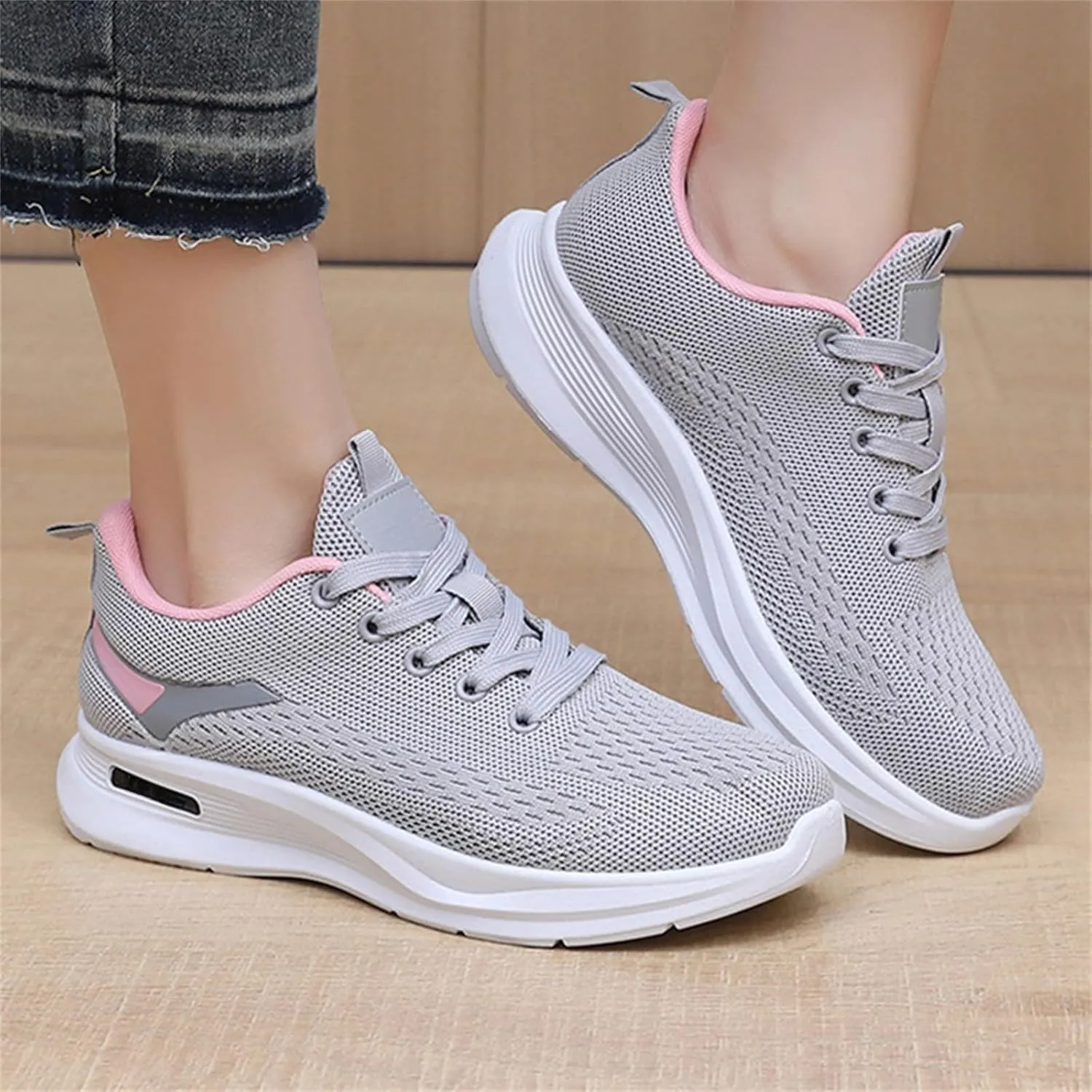 Womens Orthopedic Shoes Comfortable Universal Slide Soles Light-Weight Mesh Athletic Slip on Sneakers