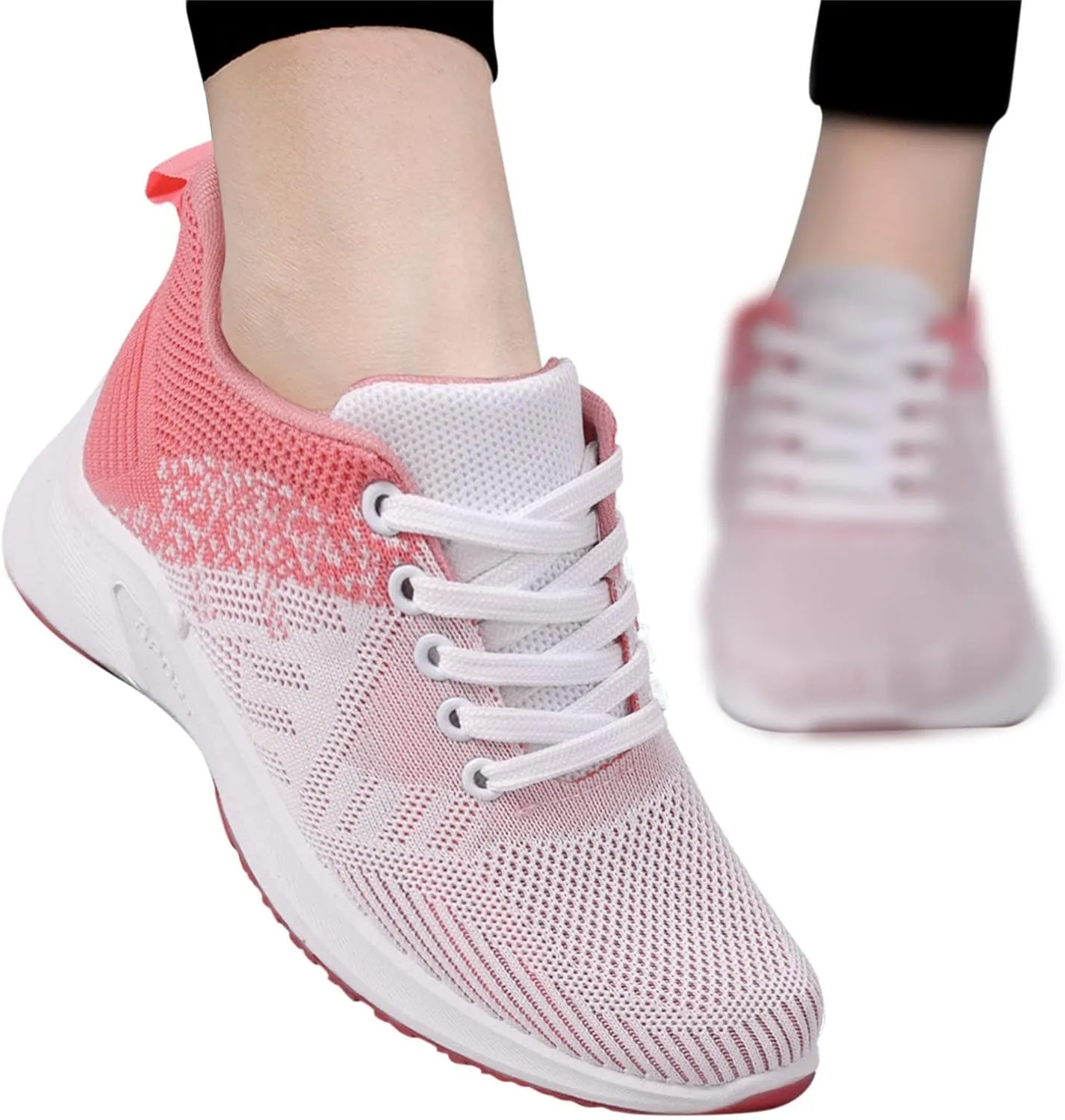 Womens Orthopedic Walking Shoes Comfortable Slip on Bowling Shoes Gym Sneakers Arch Support Plantar Fasciitis