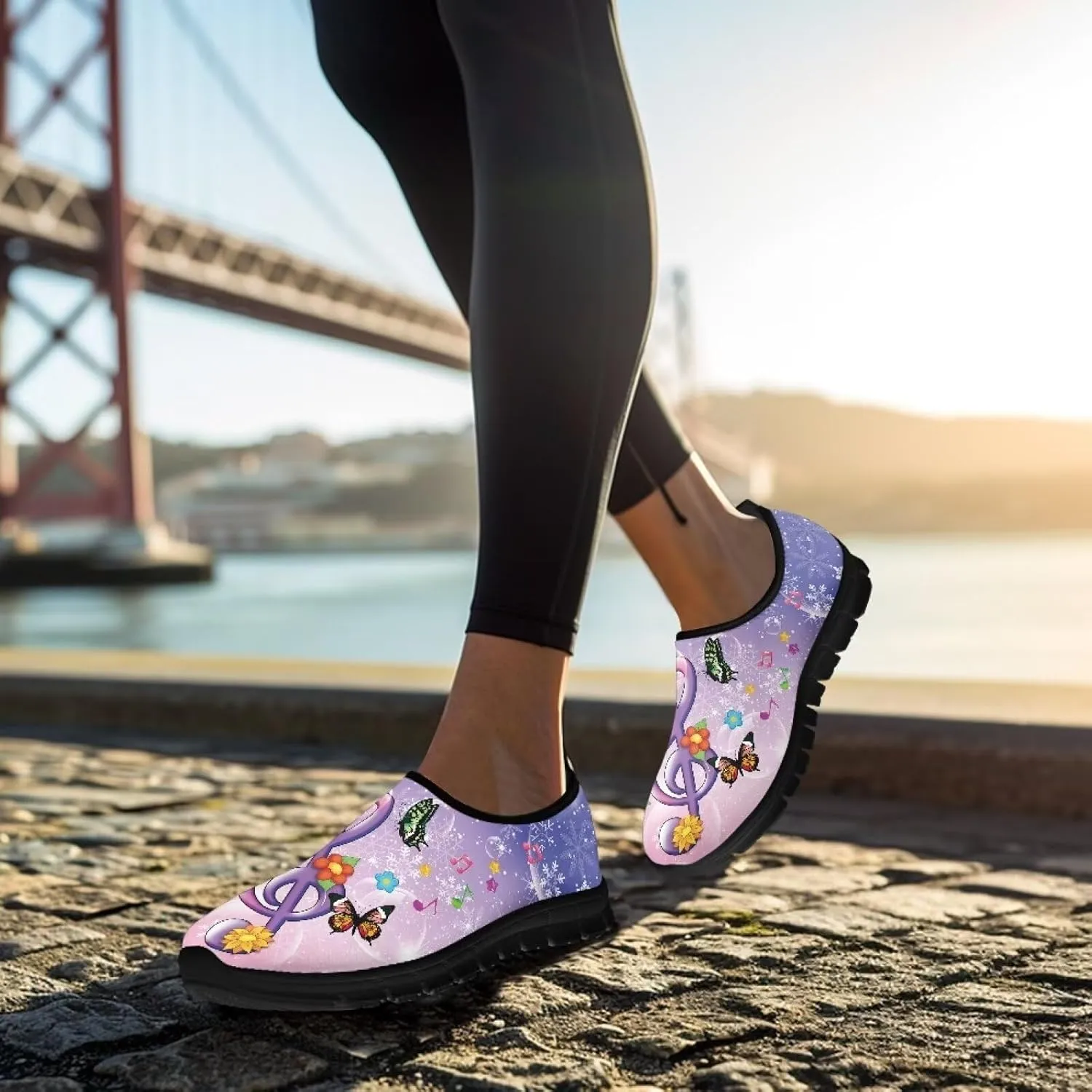 Women's Slip-On Shoes Walking Non-Slip Loafers Casual Fashion Shoes Low Top Work Sneakers Workout Shoes for Women US 5.5-11.5
