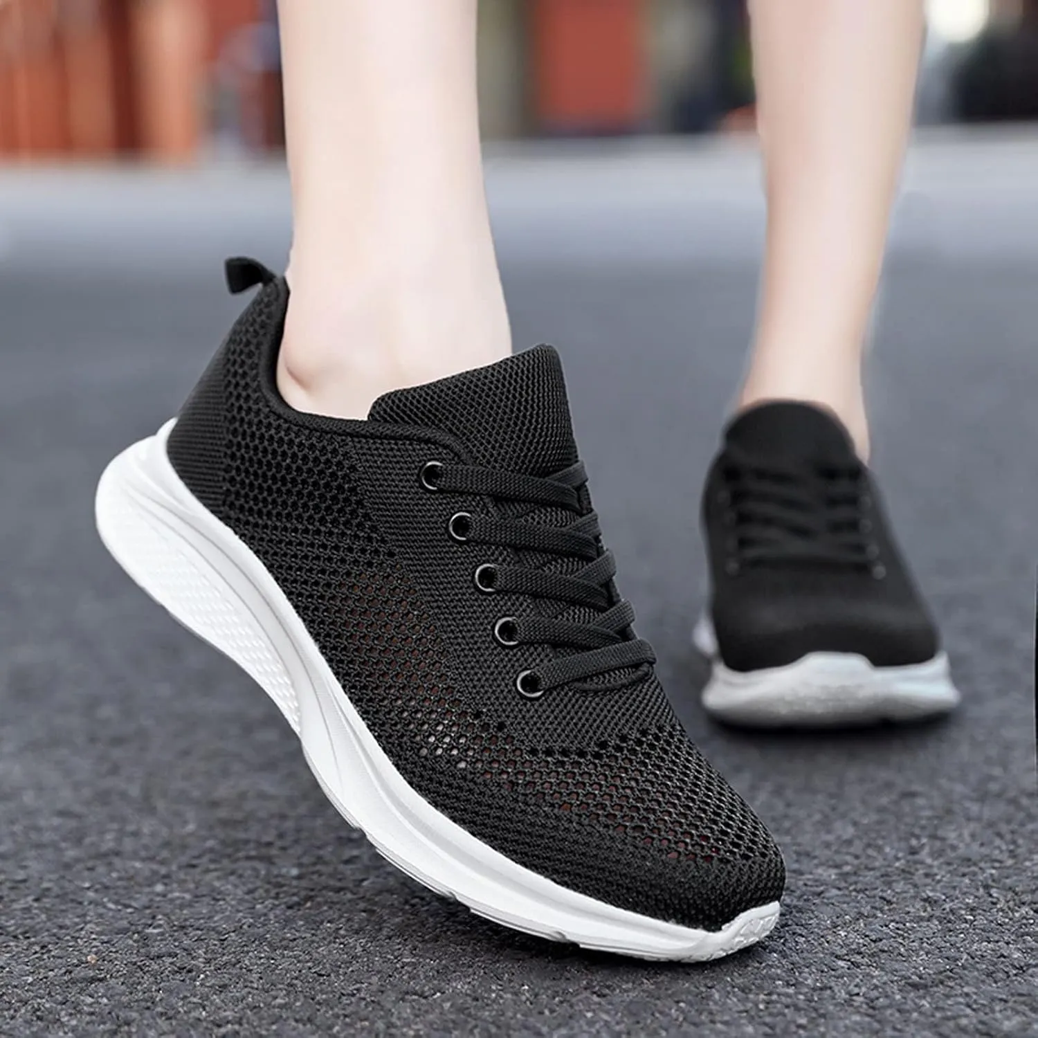 Womens Walking Sneakers Comfortable Orthopedic Shoes Slip on Sneakers Arch Support Orthotic Shoe Athletic Mesh Orthopedic Shoes