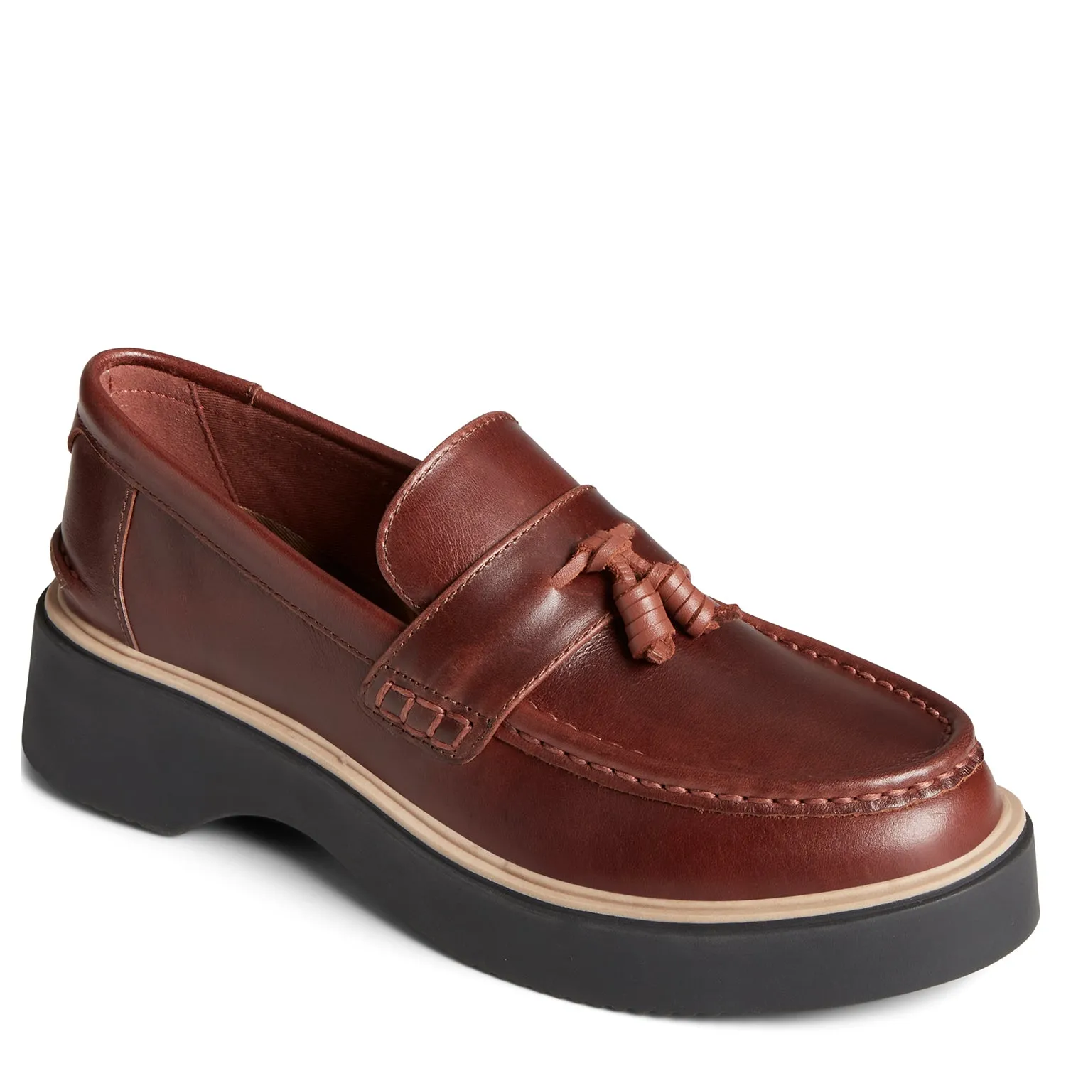 Women's Wells Boat Shoe Dark Brown (STS89407)