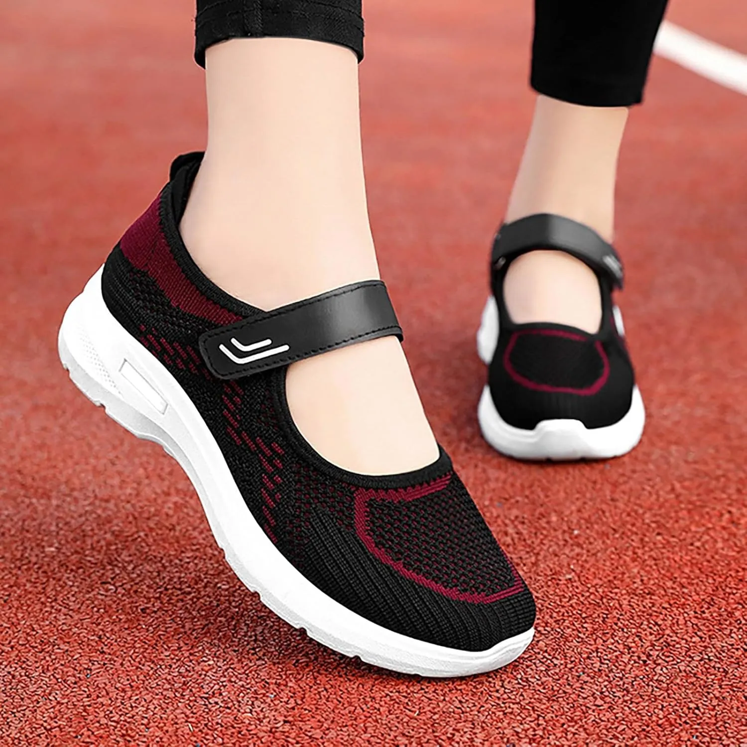 Women's Woven Orthopedic Shoes Breathable Soft Walking Arch Support Comfortable Sneakers Casual Athletic Fashion Sneakers