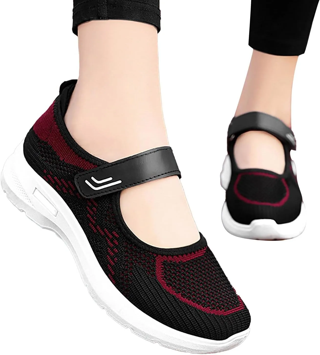 Women's Woven Orthopedic Shoes Breathable Soft Walking Arch Support Comfortable Sneakers Casual Athletic Fashion Sneakers