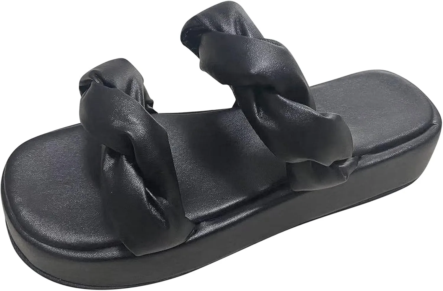 ZBYY Sandals for Women Flat,Comfy Open Toe Platform Sandal Shoes Summer Beach Travel Fashion Ladies Slipper Flip Flops