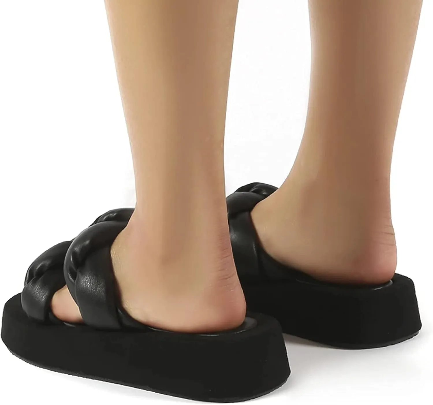 ZBYY Sandals for Women Flat,Comfy Open Toe Platform Sandal Shoes Summer Beach Travel Fashion Ladies Slipper Flip Flops