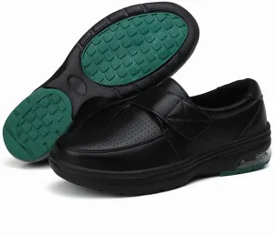 ZWRXW Women's Healthcare Nursing Shoes Faux Leather Non-Slip Lightweight Comfortable Nurse Shoe Restaurant Waterproof Work Shoes Healthy Footwear Casual Walking Sneakers,Unisex